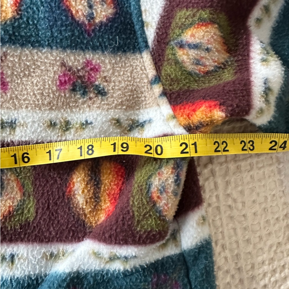 Alfred Dunner Multicolor Leaf Pattern Fleece Jack… - image 6